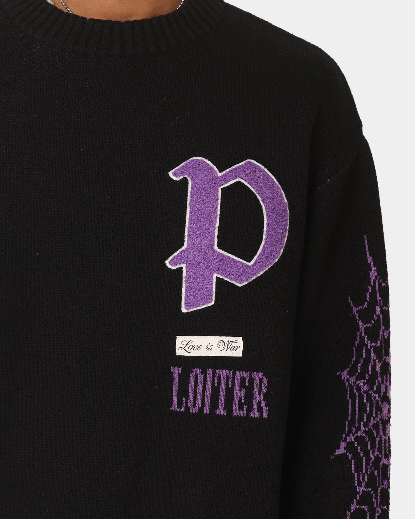 Loiter Paradise Knit Sweater Black 5 Loiter Paradise Knit Sweater Black - Image 3