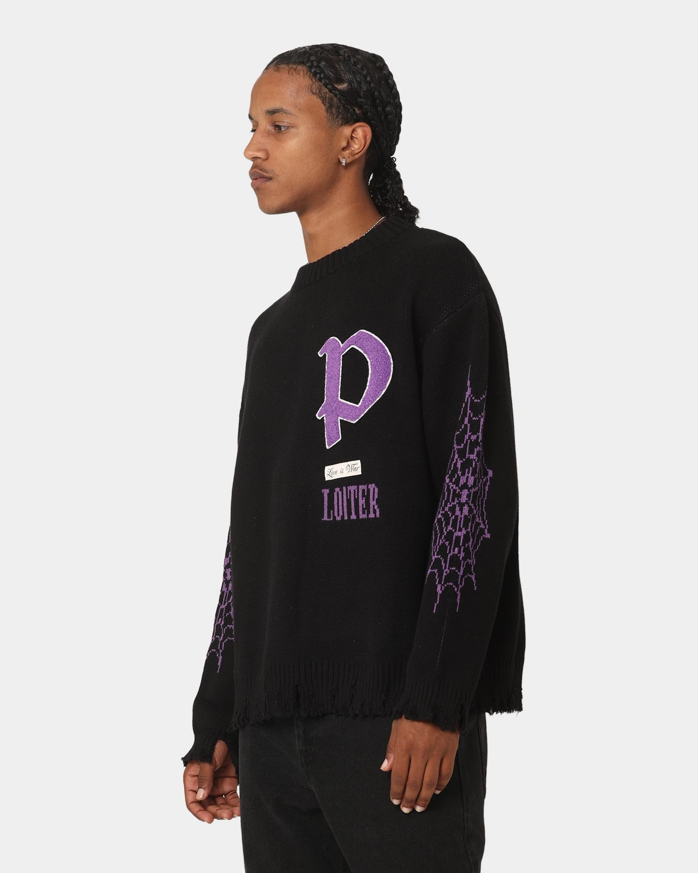 Loiter Paradise Knit Sweater Black 8 Loiter Paradise Knit Sweater Black - Image 6