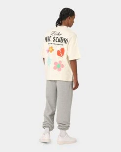 Loiter Flower Boi Oversized T-Shirt Ecru -Culture Kings 02043544 YE017 mens 0030