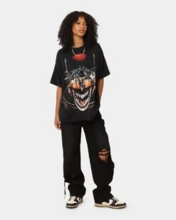 Goat Crew X DC Batman Who Laughs Vintage T-Shirt Black Wash -Culture Kings 02043844 YB295 womens 0030