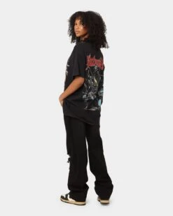 Goat Crew X DC Batman Who Laughs Vintage T-Shirt Black Wash -Culture Kings 02043844 YB295 womens 0080