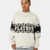 Playboy By CK Cozy Knit Sweater V2 Off White/Black -Culture Kings 02044056 YO240 mens 0010