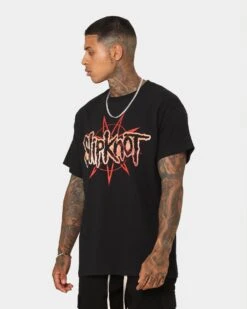 Slipknot Logo And Masks T-Shirt Black -Culture Kings 02044529 YB001 mens 0070