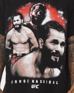 UFC By Goat Crew Jorge Masvidal Vintage T-Shirt Black Wash -Culture Kings 02044538 YB295 mens 0030