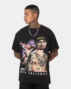 UFC By Goat Crew Max Holloway Vintage T-Shirt Black Wash