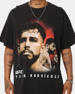 UFC By Goat Crew Yair Rodriguez Vintage T-Shirt Black Wash -Culture Kings 02044549 YB295 mens 030