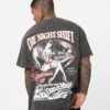 The Night Shift Gentleman's Club Heavyweight Vintage T-Shirt Black Wash -Culture Kings 02044566 YB295 mens 010