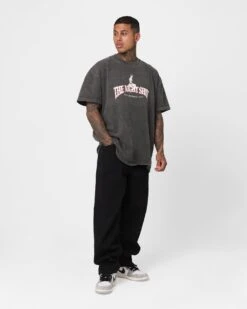The Night Shift Gentleman's Club Heavyweight Vintage T-Shirt Black Wash -Culture Kings 02044566 YB295 mens 090