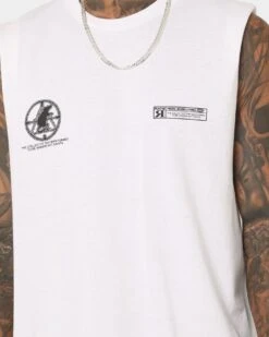 Rats Get Fat Gun Range Muscle T-Shirt White -Culture Kings 02044578 YW100 mens 0040