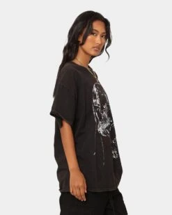 Goat Crew Utopia Vintage T-Shirt Washed Black -Culture Kings 02044758 YW607 womens 0060