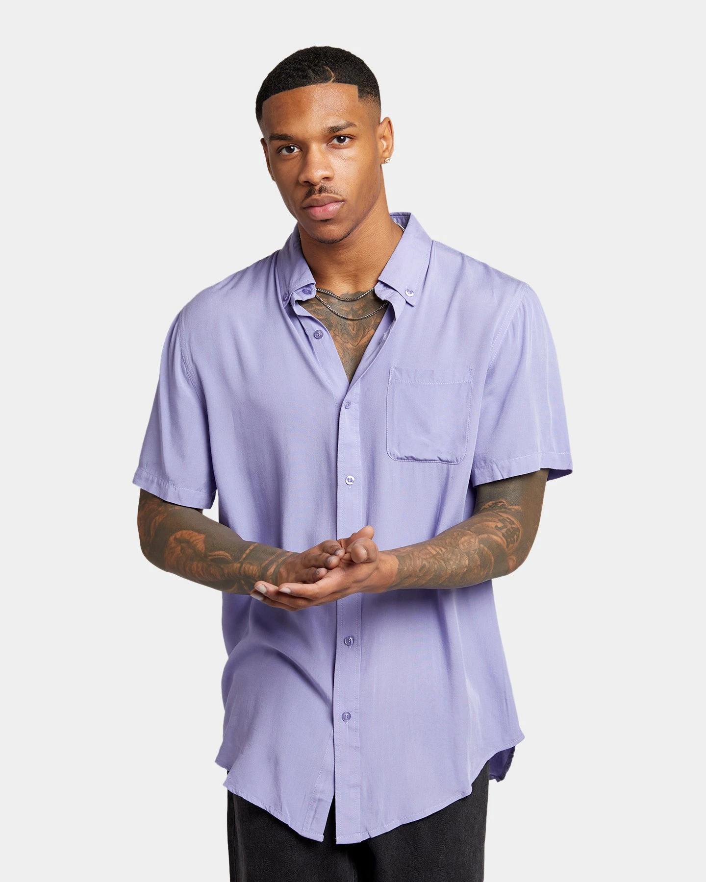 XXIII Marko Button Up Shirt Lilac 3 XXIII Marko Button Up Shirt Lilac