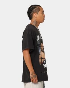 UFC By Goat Crew 194 Card Vintage T-Shirt Black Wash -Culture Kings 02044875 YB295 mens 0060