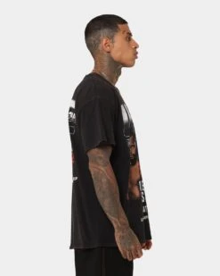 UFC By Goat Crew 214 Card Vintage T-Shirt Black Wash -Culture Kings 02044877 YB295 mens 0060