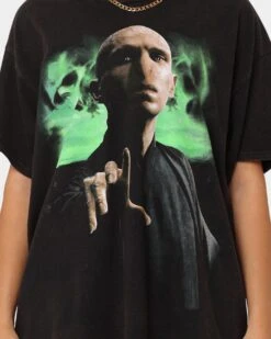 American Thrift X Harry Potter Dark Arts Vintage T-Shirt Black Wash -Culture Kings 02044970 YB295 womens 0040