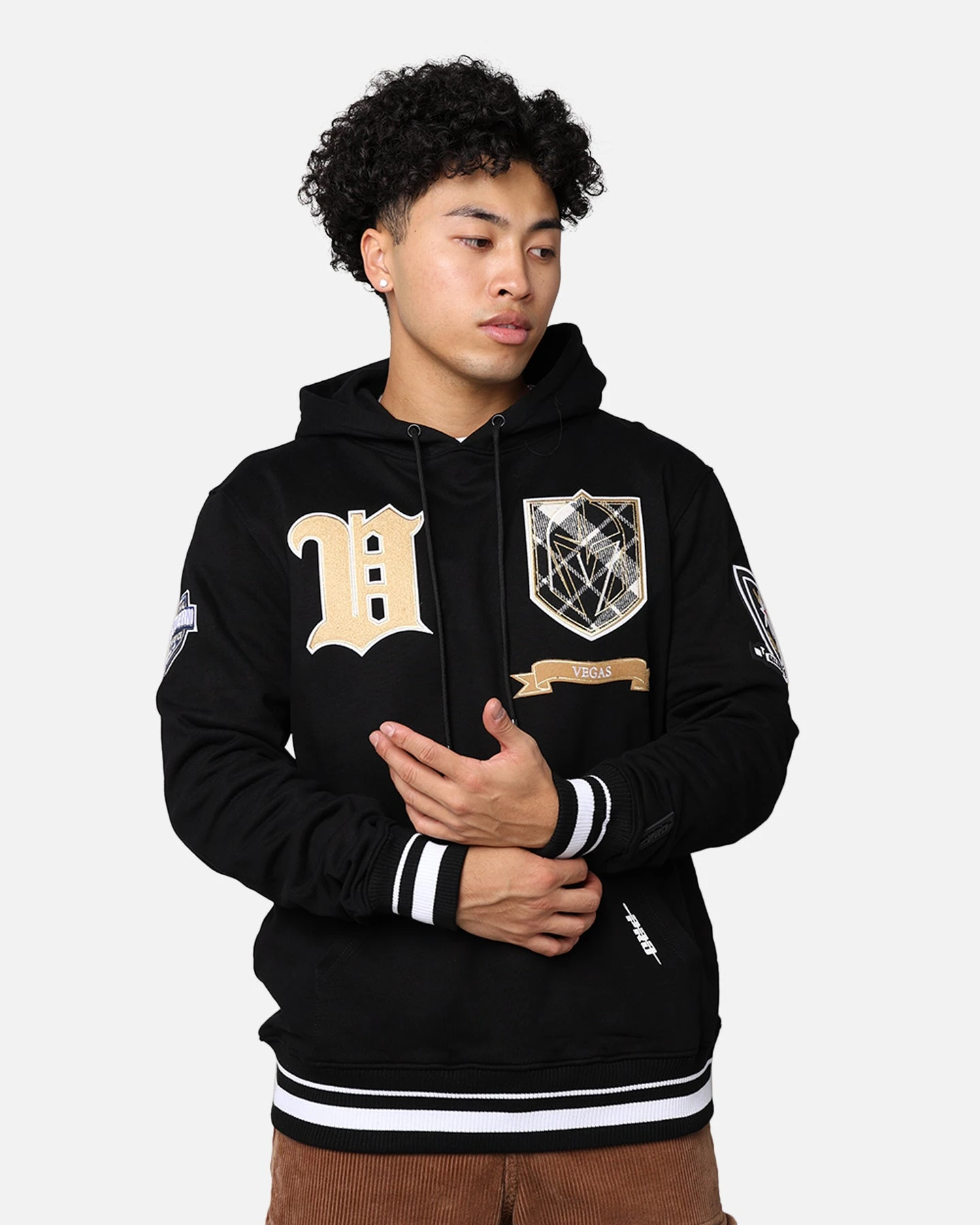 Pro Standard Vegas Golden Knights Pro Prep Hoodie White/Black 4 Pro Standard Vegas Golden Knights Pro Prep Hoodie White/Black - Image 2