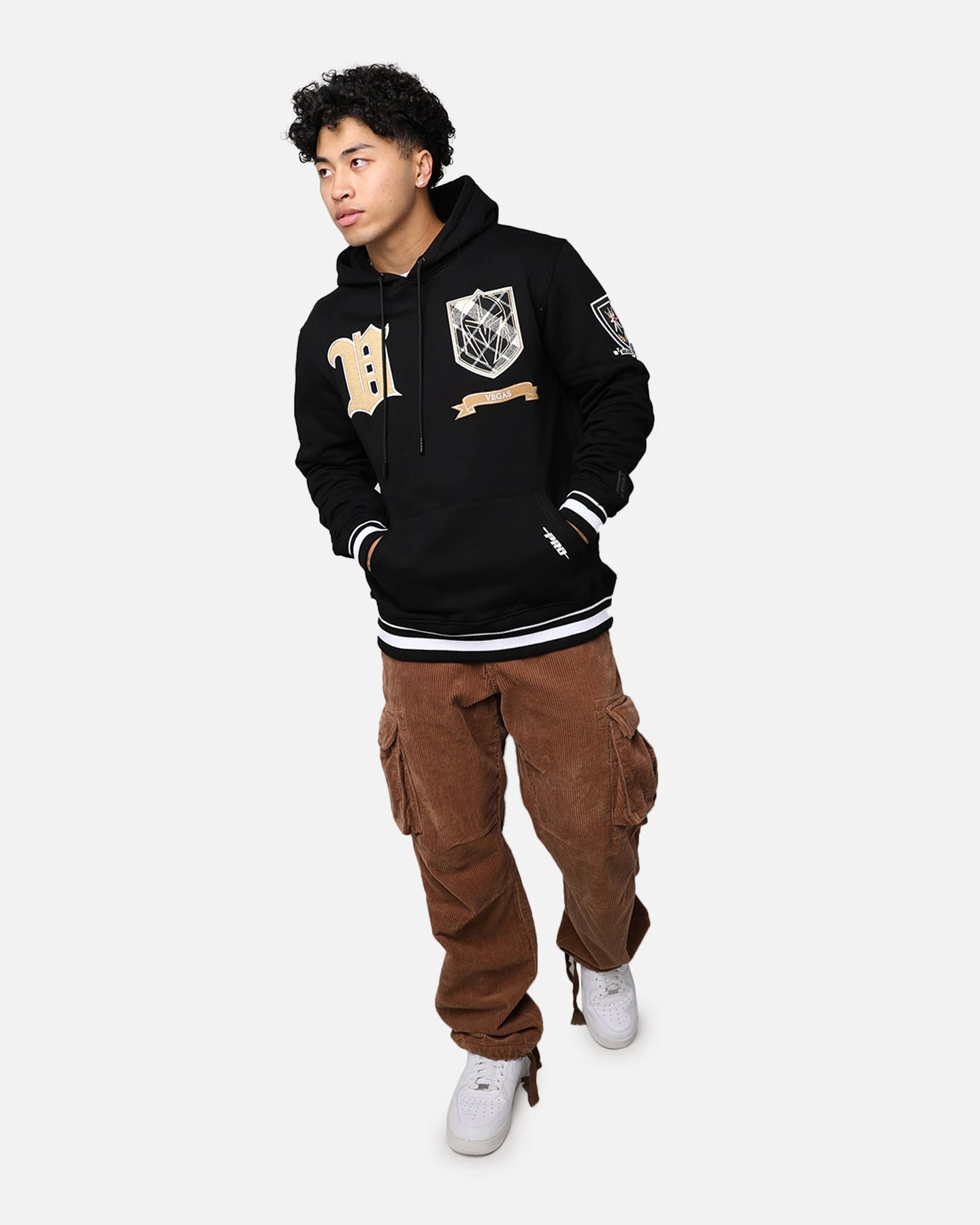 Pro Standard Vegas Golden Knights Pro Prep Hoodie White/Black 5 Pro Standard Vegas Golden Knights Pro Prep Hoodie White/Black - Image 3