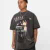 Goat Crew X Attack On Titan Mikasa Vintage Heavyweight T-Shirt Black Wash -Culture Kings 02045356 YB295 mens 0010