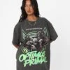Goat Crew X Transformers Optimus Primal Heavyweight Vintage T-Shirt Black Wash 1 Goat Crew X Transformers Optimus Primal Heavyweight Vintage T-Shirt Black Wash -Culture Kings 02045452 YB295 womens 0010