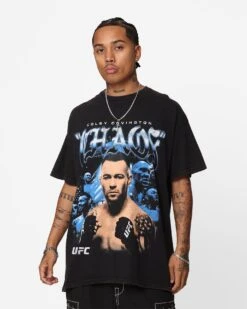 UFC By Goat Crew Colby Covington Vintage T-Shirt Black Wash