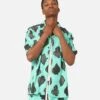 99 Cabana Four Suits Short Sleeve Button Up Shirt Teal/Black 1 99 Cabana Four Suits Short Sleeve Button Up Shirt Teal/Black -Culture Kings 02045525 YT202 mens 0010