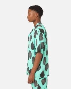 99 Cabana Four Suits Short Sleeve Button Up Shirt Teal/Black -Culture Kings 02045525 YT202 mens 0060