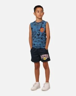 Santa Cruz Kids' Beware Dot Tie Dye Muscle T-Shirt Blue Tie Dye -Culture Kings 02045531 YX012 default 030