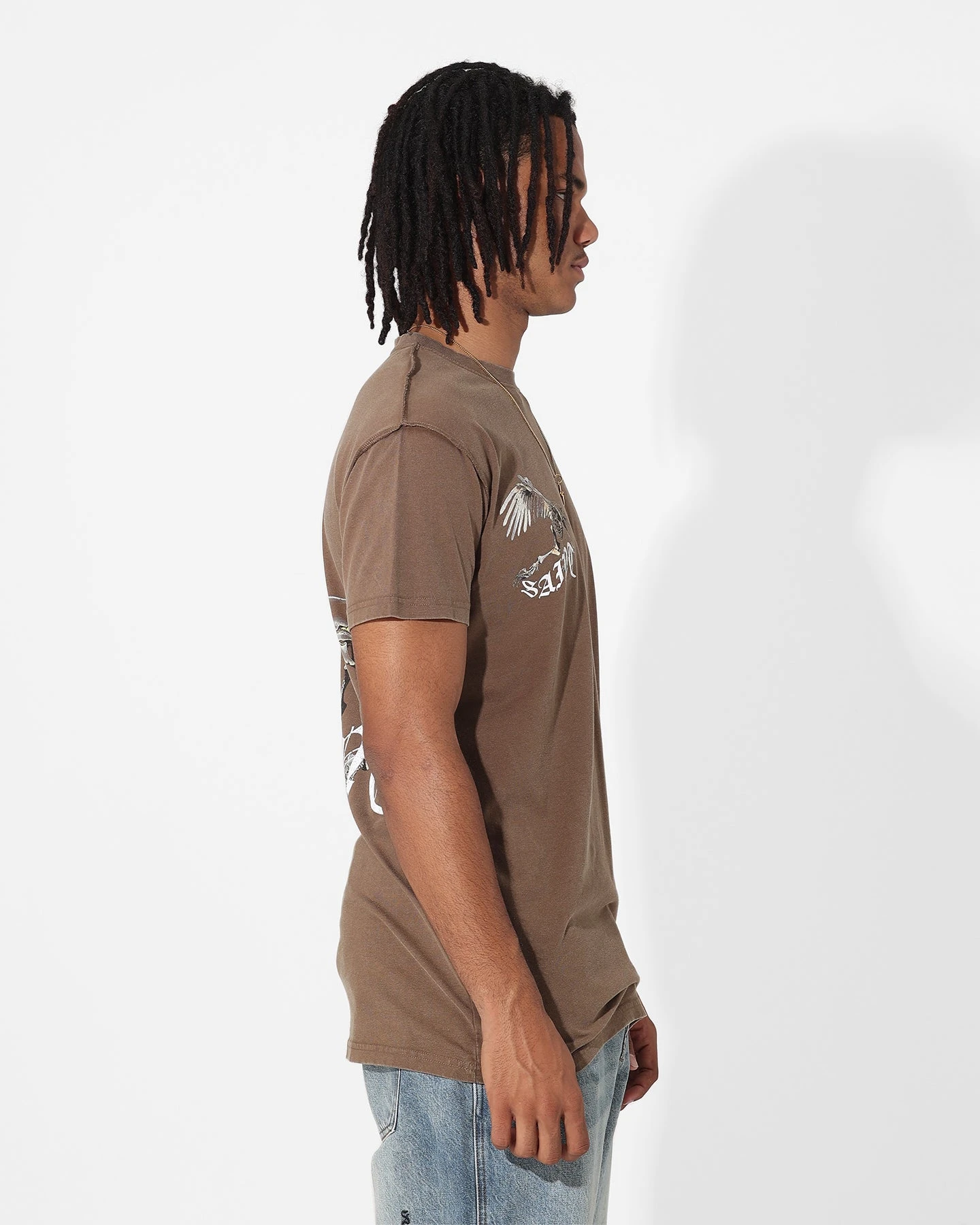 Saint Morta Departed Lafayette T-Shirt Vintage Brown 8 Saint Morta Departed Lafayette T-Shirt Vintage Brown - Image 6