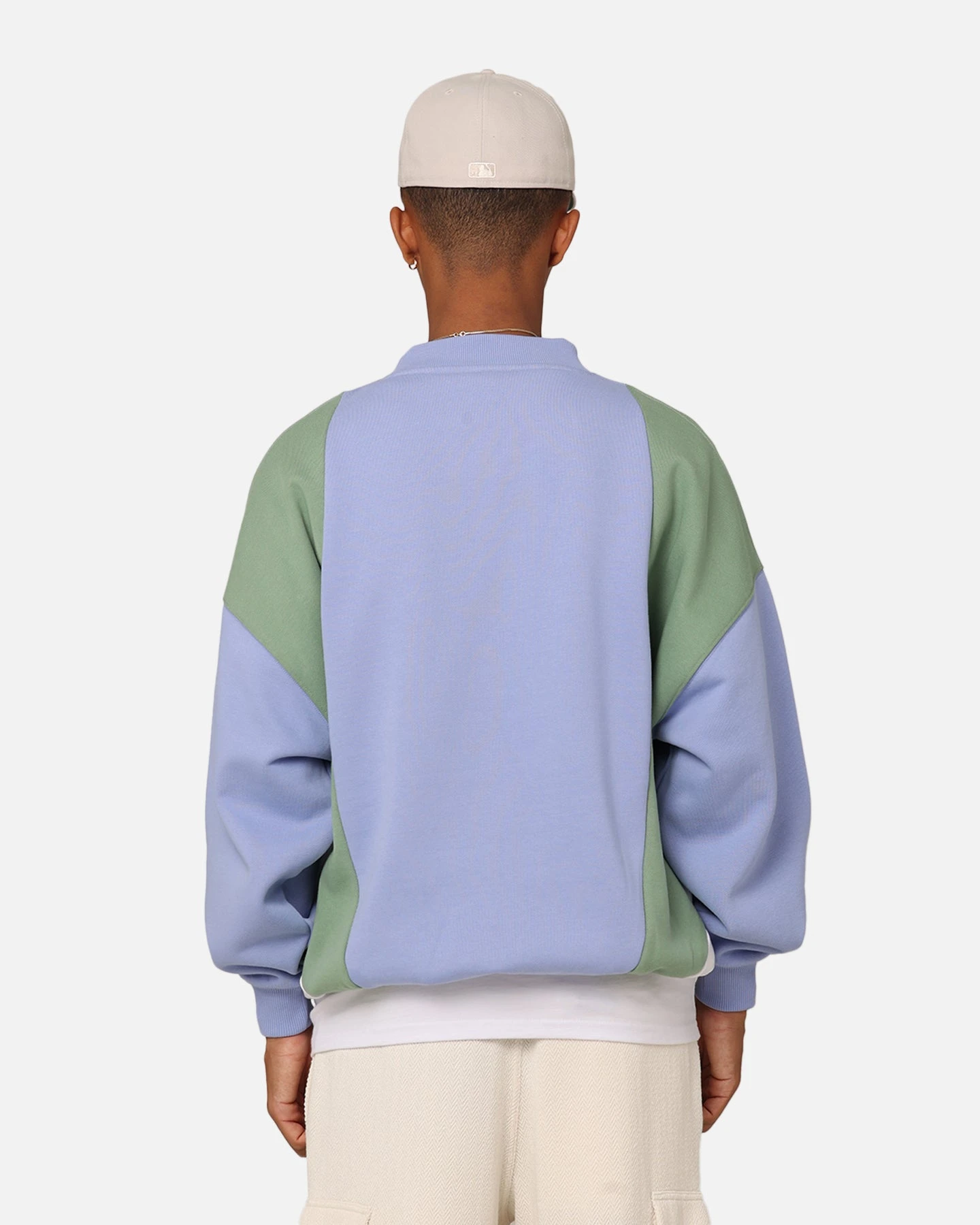 Carre C Star Panelled Crewneck Pale Blue 6 Carre C Star Panelled Crewneck Pale Blue - Image 4