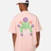 Carre Floraux Oversized T-Shirt Pink -Culture Kings 02045635 YP001 mens 0010