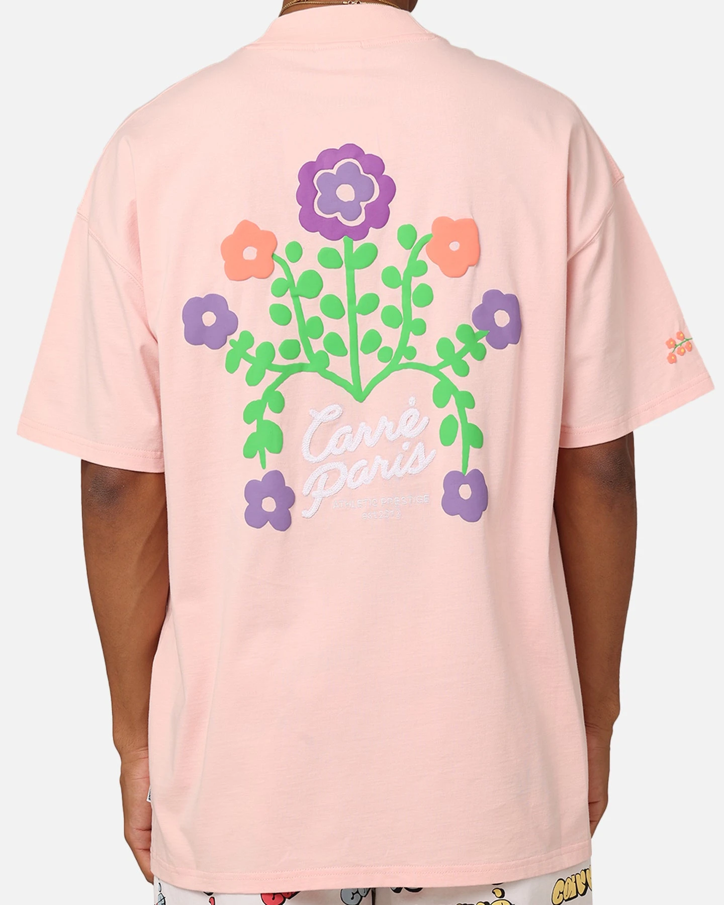 Carre Floraux Oversized T-Shirt Pink 7 Carre Floraux Oversized T-Shirt Pink - Image 5