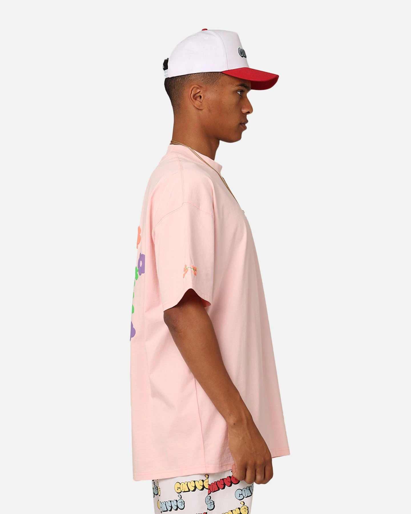 Carre Floraux Oversized T-Shirt Pink 8 Carre Floraux Oversized T-Shirt Pink - Image 6