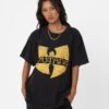 Wu Tang Brand Limited Logo Wings T-Shirt Black Wash 2 Wu Tang Brand Limited Logo Wings T-Shirt Black Wash -Culture Kings 02045711 YB295 womens 0010