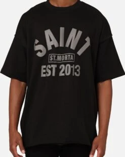 Saint Morta St Morta Boxy T-Shirt Black/Black 12 Saint Morta St Morta Boxy T-Shirt Black/Black -Culture Kings 02045733 YB015 mens 00030