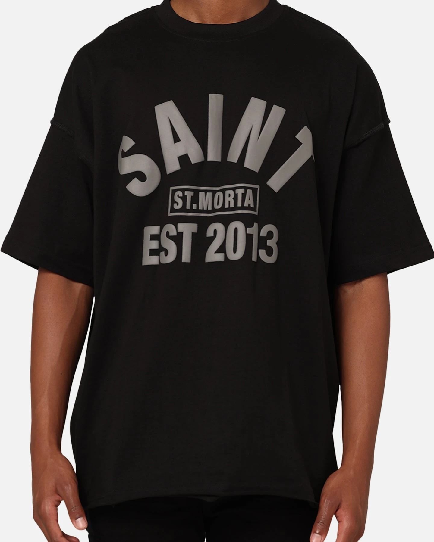 Saint Morta St Morta Boxy T-Shirt Black/Black 5 Saint Morta St Morta Boxy T-Shirt Black/Black - Image 3