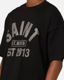 Saint Morta St Morta Boxy T-Shirt Black/Black 17 Saint Morta St Morta Boxy T-Shirt Black/Black -Culture Kings 02045733 YB015 mens 00080