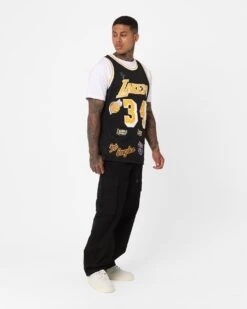 Mitchell & Ness Los Angeles Lakers Shaquille O'Neal Hi-Way Swing Jersey Black -Culture Kings 02045762 YB001 mens 0030