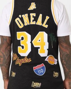 Mitchell & Ness Los Angeles Lakers Shaquille O'Neal Hi-Way Swing Jersey Black -Culture Kings 02045762 YB001 mens 0050