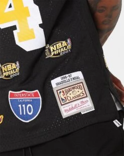 Mitchell & Ness Los Angeles Lakers Shaquille O'Neal Hi-Way Swing Jersey Black -Culture Kings 02045762 YB001 mens 0090
