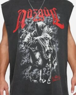 American Thrift X The Lord Of The Rings Nazgul Heavyweight Muscle T-Shirt Black Wash -Culture Kings 02045835 YB295 default 0040
