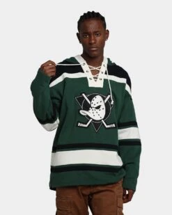 '47 BRAND 47 Brand Anaheim Ducks Superior Lacer Hoodie Dark Green