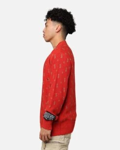 Ksubi Allstar Knit Torch Crewneck Red -Culture Kings 02046021 YR001 mens 0050