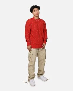 Ksubi Allstar Knit Torch Crewneck Red -Culture Kings 02046021 YR001 mens 0060