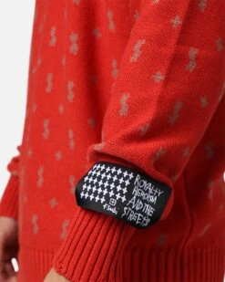 Ksubi Allstar Knit Torch Crewneck Red -Culture Kings 02046021 YR001 mens 0070