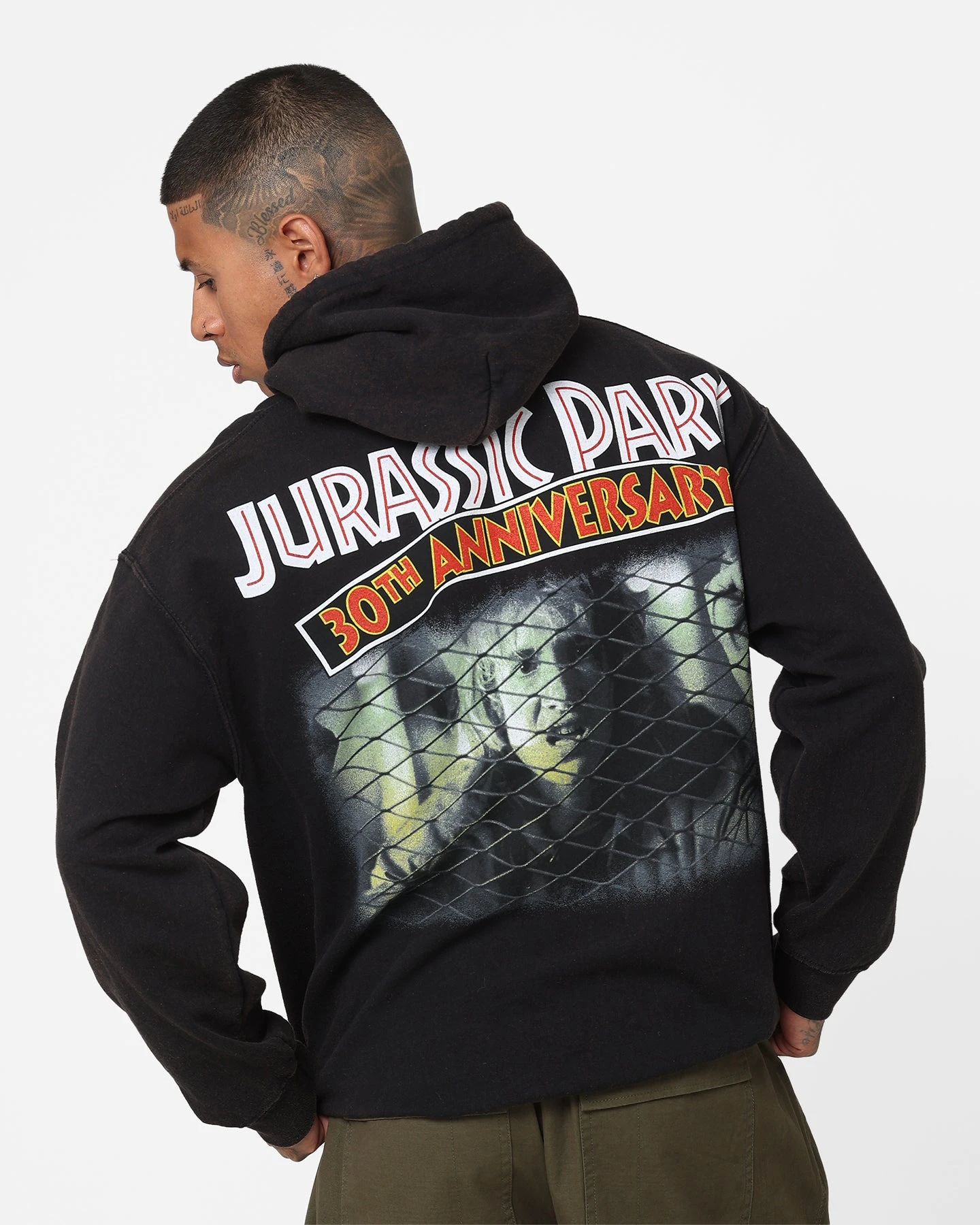American Thrift X Jurassic Park 30th Anniversary Hoodie Black Wash 4 American Thrift X Jurassic Park 30th Anniversary Hoodie Black Wash - Image 2