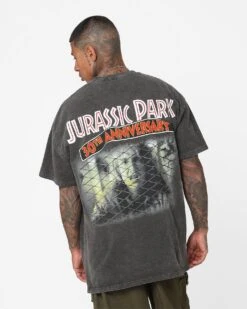 American Thrift X Jurassic Park 30th Anniversary Heavyweight Vintage T-Shirt Black Wash -Culture Kings 02046072 YB295 mens 0020