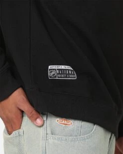 Majestic Athletic Anaheim Ducks Stat Pocket Crewneck Sweatshirt Black -Culture Kings 02046156 YB001 mens 0070