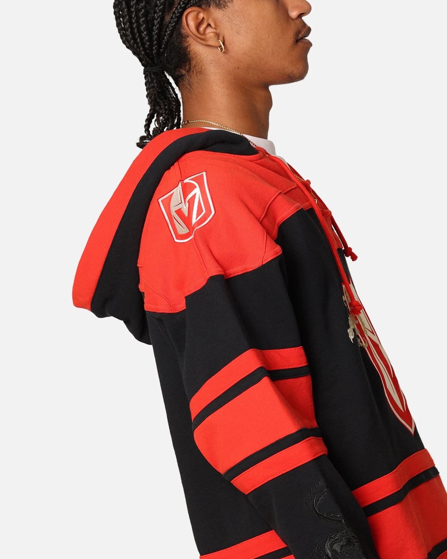 '47 BRAND 47 Brand Vegas Golden Knights 'Year Of The Dragon' Lacer Hoodie Jet Black 8 '47 BRAND 47 Brand Vegas Golden Knights 'Year Of The Dragon' Lacer Hoodie Jet Black - Image 6