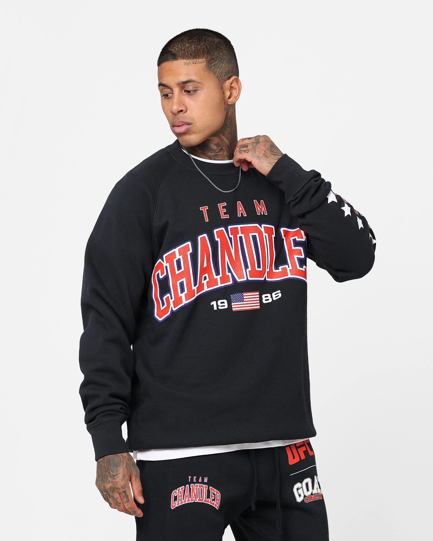 UFC By Goat Crew Michael Chandler Team Chandler Crewneck Navy 3 UFC By Goat Crew Michael Chandler Team Chandler Crewneck Navy
