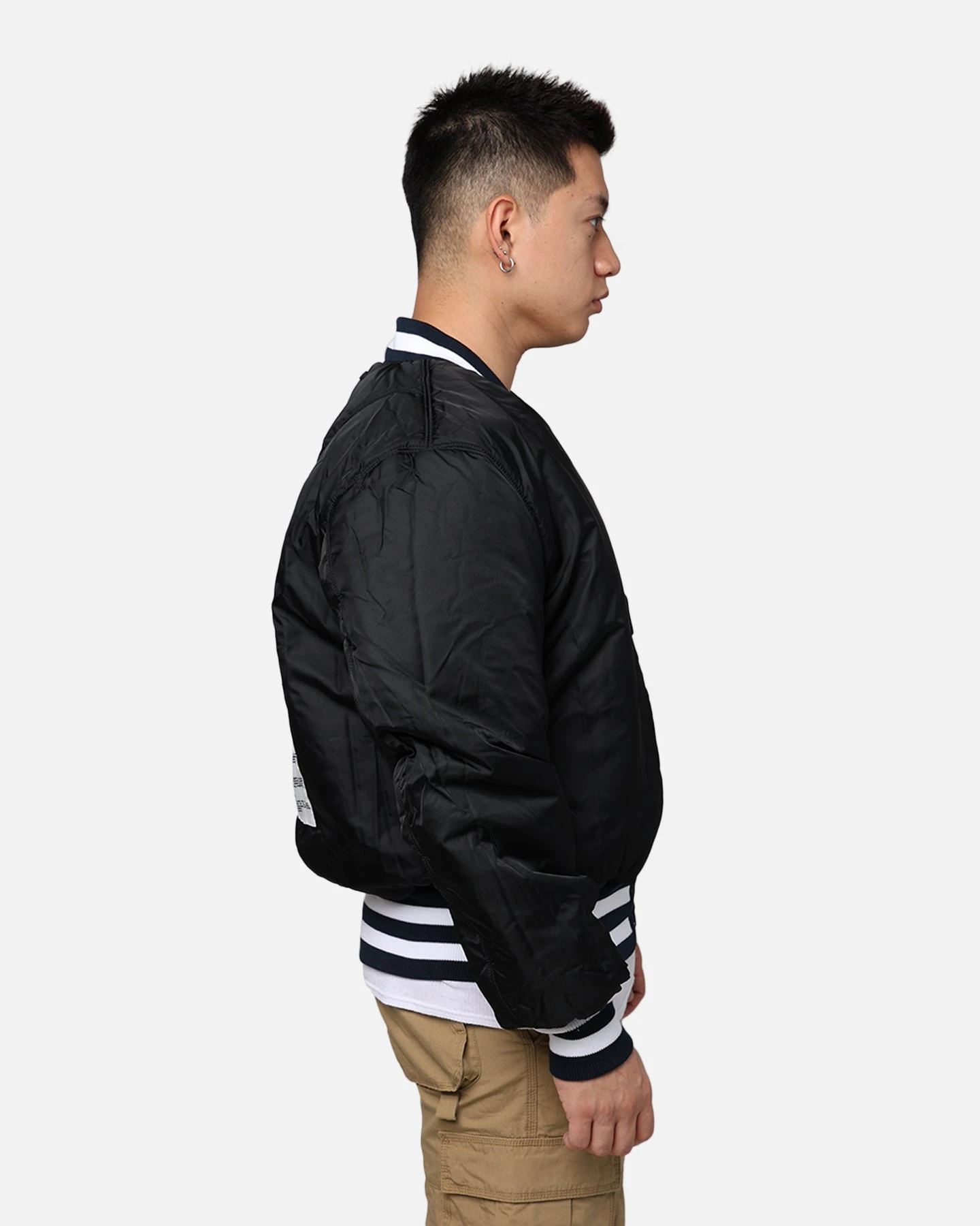 New Era X Alpha Series X NFL Seattle Seahawks MA-1 Bomber Jacket Navy/Black 21 New Era X Alpha Series X NFL Seattle Seahawks MA-1 Bomber Jacket Navy/Black - Image 19