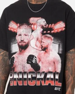 UFC By Goat Crew Bo Nickal Vintage T-Shirt Black Wash -Culture Kings 02046307 YB295 mens 0030